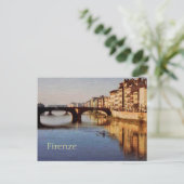 Arno River, Florence, Italie Carte postale (Debout devant)