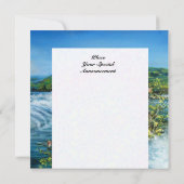 ARNO RIVER, FLORENCE PAYSAGE TOSCANE Invitation (Dos)