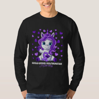 Arnold Chiari Malformation Awareness Month Purple  T-shirt