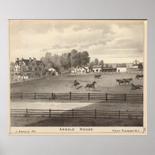 Arnold House, Point Pleasant, NJ Poster (Voorkant)