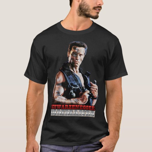 Arnold Schwarzenegger Commando T-shirt classique (Devant)
