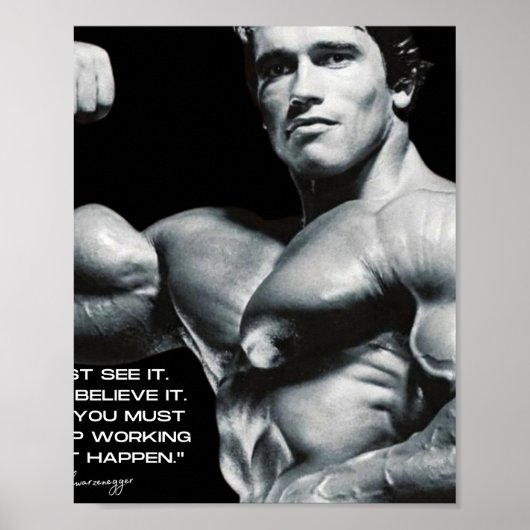 ARNOLD SCHWARZENEGGER - MAAK HET GEBEURT QUOTE POSTER (Voorkant)