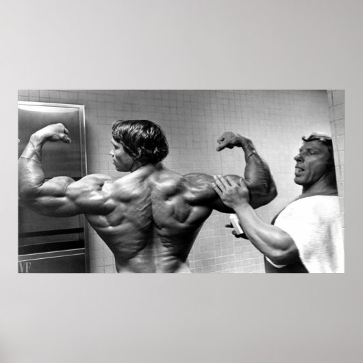 Arnold Schwarzenegger zwart-wit 4 k Poster (Voorkant)