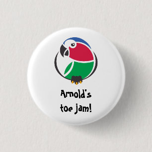 Arnold's teen jam. K'Barthan in kleur Ronde Button 3,2 Cm