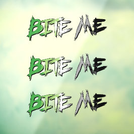 Aro Pride Bite Me Raamsticker