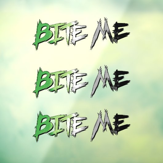 Aro Pride Bite Me Raamsticker (Vel 3)