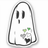 Aro Pride Ghost Sticker (Voorkant)
