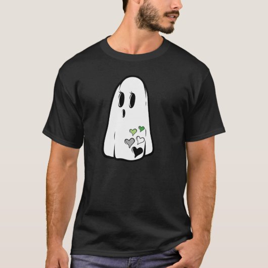 Aro Pride Ghost T-shirt (Voorkant)