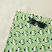 Aro Pride Hartpatroon Strandhanddoek Strandlaken (In situ)