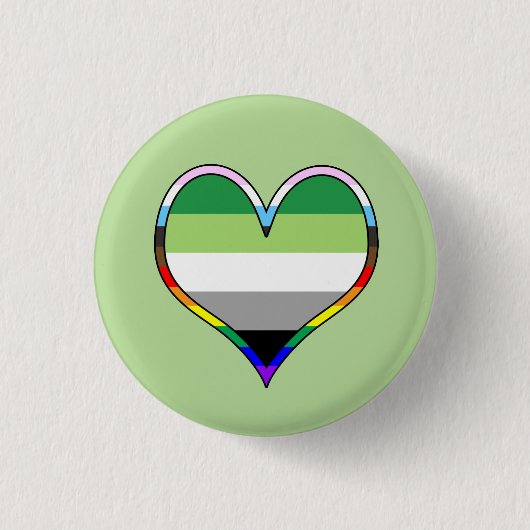 Aro Pride Heart Button (Voorkant)