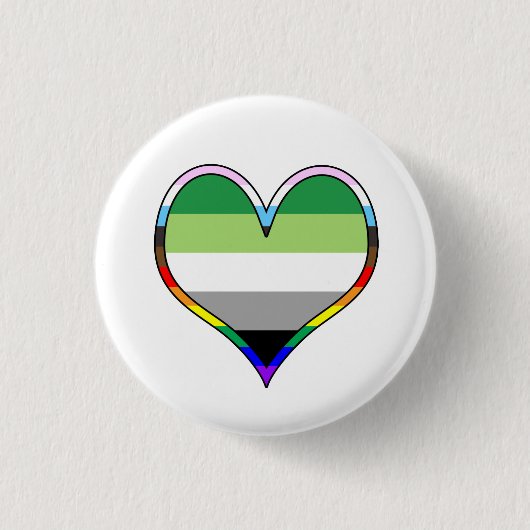 Aro Pride Heart Button (Voorkant)