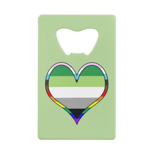 Aro Pride Heart Carte de crédit Ouverture de boute (Devant)