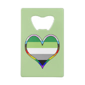 Aro Pride Heart Carte de crédit Ouverture de boute (Dos)