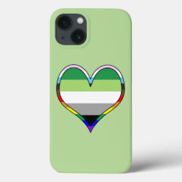 Aro Pride Heart Hoesje-Mate iPhone Case