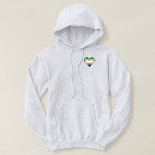 Aro Pride Sweat - shirt à capuche cardiaque (Design devant)