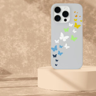 AroAce Agender Pride Butterfly Trail iPhone 16 Pro Hoesje