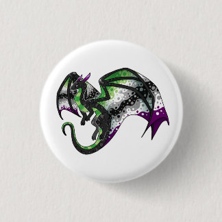 AroAce Pride Dragon Ronde Button 3,2 Cm