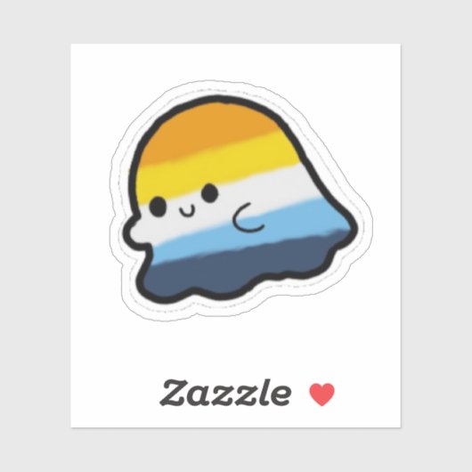 AroAce-pride-geest Sticker (Vel)
