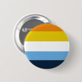 Aroace pride ronde button 5,7 cm (Voorkant /achterkant)