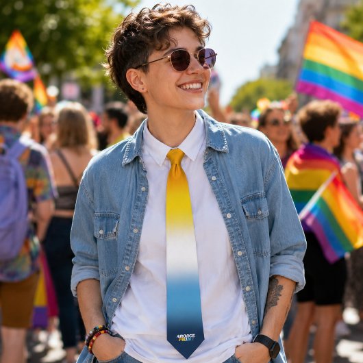AroAce Pride-vlagkleuren Stropdas