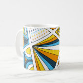 AroAce Pride Zen Doodle Sunset Vlag Modern Abstrac Koffiemok (Voorkant links)