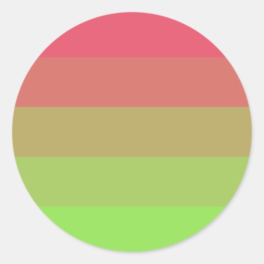 Aroflux Pride Flag Ronde Sticker (Voorkant)