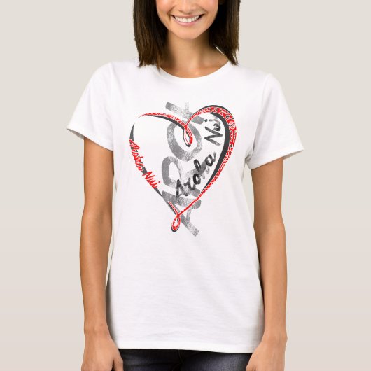 Aroha Nui - Diepe liefde - wit T-shirt (Voorkant)