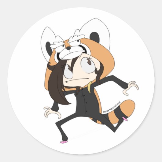 ArohaTheStrange - Sticker rond classique (Devant)