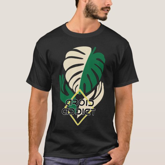 Aroid Addict Tshirt Monstera Plantes (Devant)