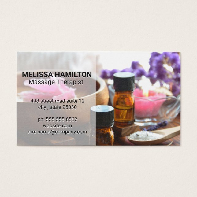Aroma Therapy | Huiles et sels Spas (Devant)
