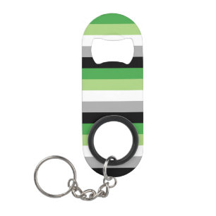 Aromantic Flag Mini Flessenopener
