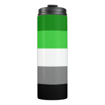 Aromantic Flag Thermal Tumbler