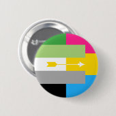 Aromantic Pansexual Pin Ronde Button 5,7 Cm (Voorkant /achterkant)