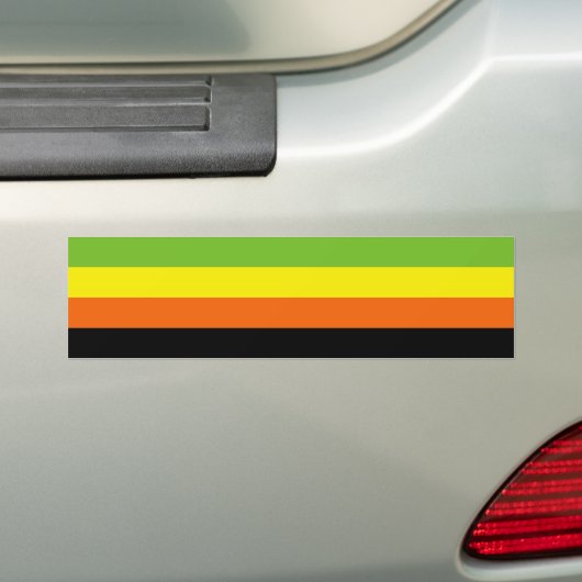 Aromantic Pride Bumpersticker (Op auto)