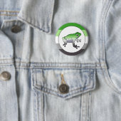 Aromantic Pride Frog Pin Ronde Button 5,7 Cm (In situ)