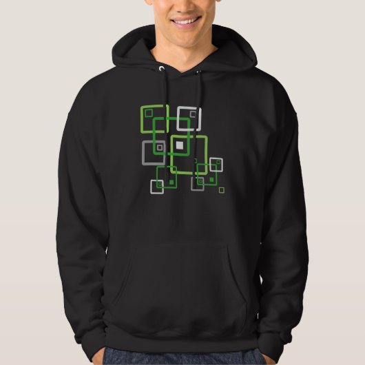 Aromantic Subtle Geometric LGBTQ LGBT Aro Pride Hoodie (Voorkant)