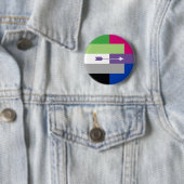 Aromantische Bisexual Pin Ronde Button 5,7 Cm (In situ)