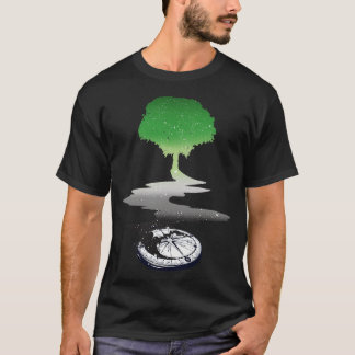 Aromantische boom LGBT Pride vlag T-shirt