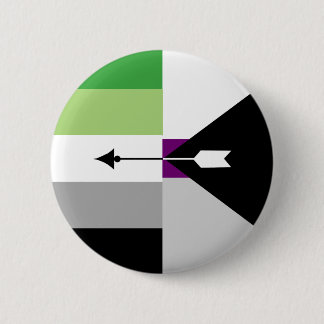Aromantische Demisexual Pin Ronde Button 5,7 Cm