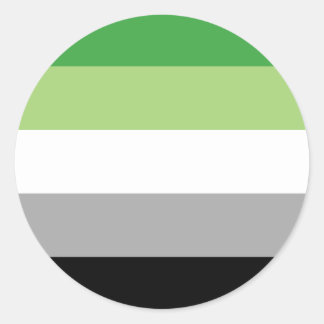 Aromantische Pride Circle Sticker