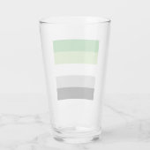 Aromantische Pride Strepen Glas (Achterkant)