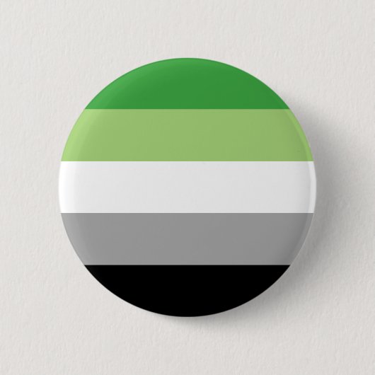 Aromantische Pride Vlag LGBTQ Ronde Button 5,7 Cm (Voorkant)