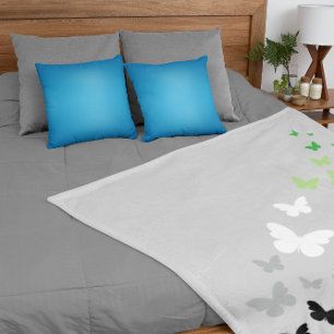 Aromantische Pride Vlinder Trail Sherpa Deken