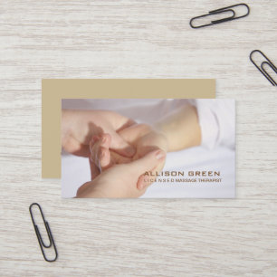 Aromatherapie Acupressure Massage therapeut Visitekaartje