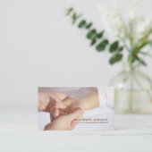 Aromatherapie Acupressure Massage therapeut Visitekaartje (Staand voorkant)