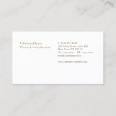 Aromatherapie Aromatherapeut Essential Oil Visitekaartje (Achterkant)