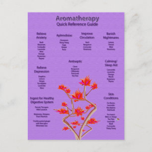 Aromatherapie Chart Briefkaart