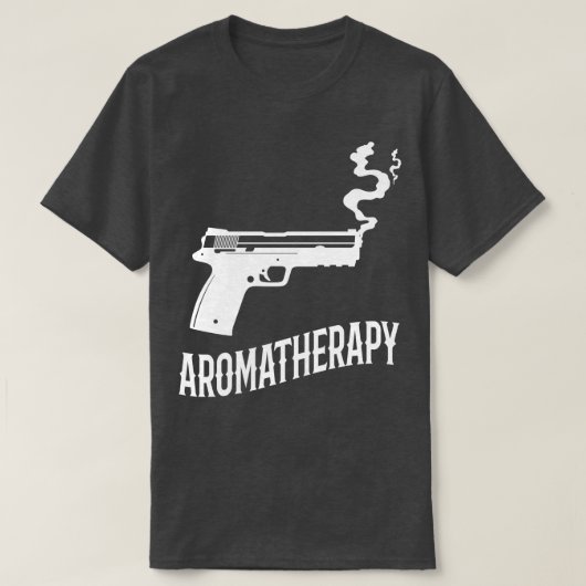 Aromatherapie Funny Pistool Owner Gift T-shirt (Design voorkant)