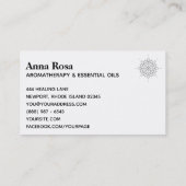 ** Aromatherapie Healing Kwaliteit Essentiële olië Visitekaartje (Achterkant)