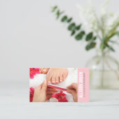 Aromatherapie Manicurist Pedicure Salon Visitekaartje (Staand voorkant)